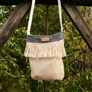 Boho macrame bag